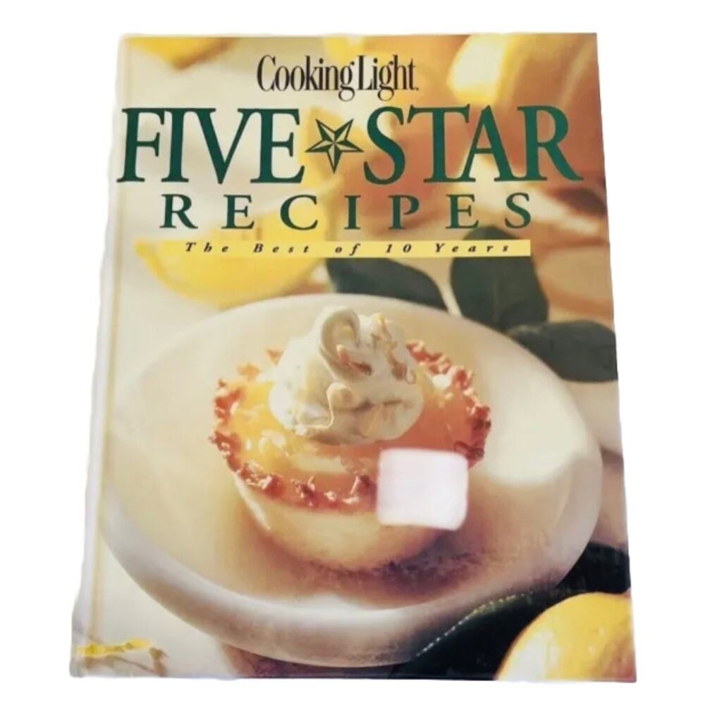 Vintage Cooking Light Five Star Recipes Cookbook Hardcover Book Best 10 Years
